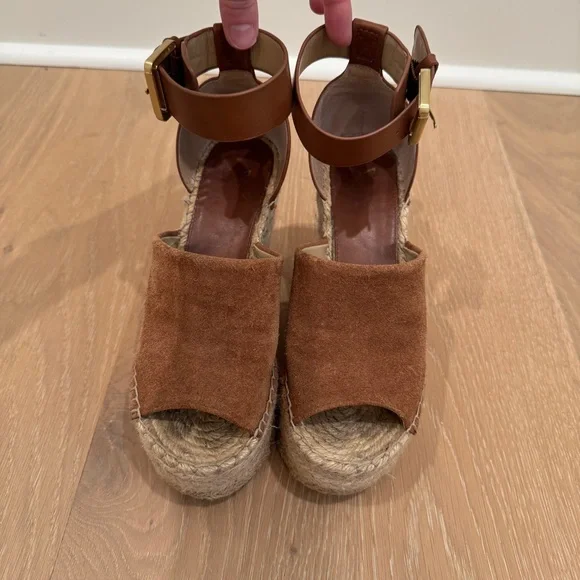 Orange Suede Marc Fisher Wedge Marc Fisher Shoes Marc Fisher Tan